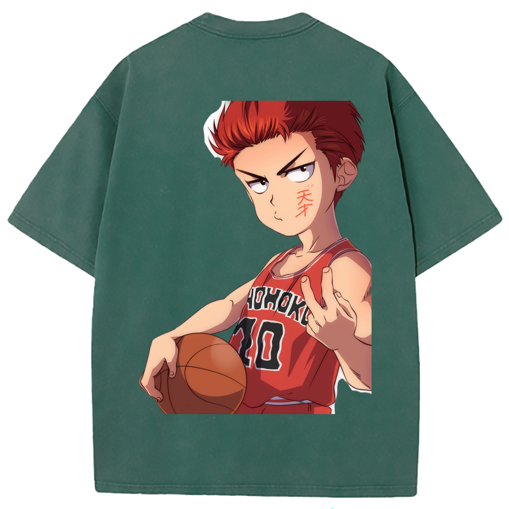 （画像用） SLAM DUNK／スラムダンク 綿100% ヴィンテージ風 半袖Tシャツ（背面プリント）